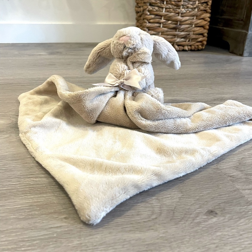 JELLYCAT - Bashful beige bunny security blanket stuffed plush toy